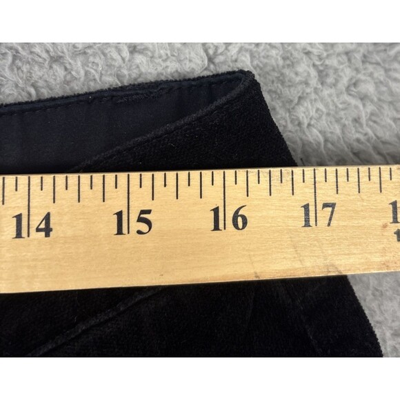 Coldwater Creek Womens Size 14 Pants Black Corduroy Straight Leg Stretch Soft - Picture 8 of 9